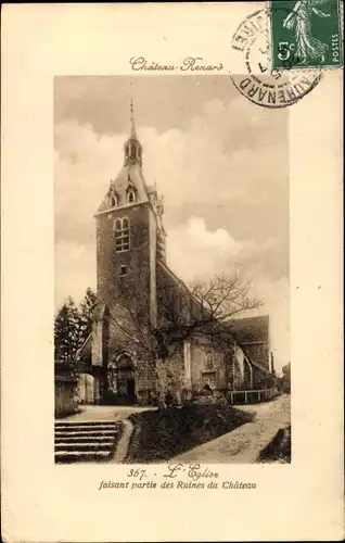 Ak Chateaurenard Loiret, Eglise Saint Etienne