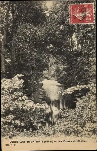 Ak Corbeilles du Gatinais Loiret, Le Fosses du Chateau