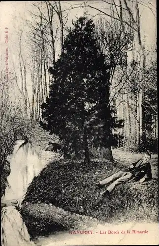 Ak Nancray Loiret, Les Bords de la Rimarde