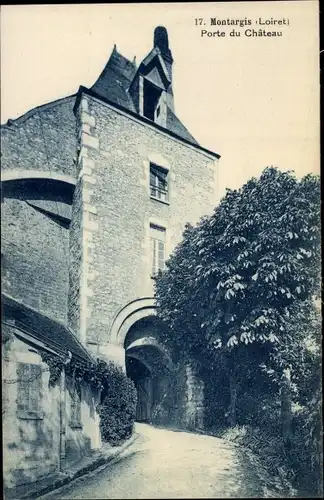 Ak Montargis Loiret, Porte du Chateau