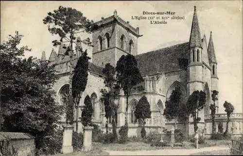 Ak Dives sur Mer Calvados, L'Eglise