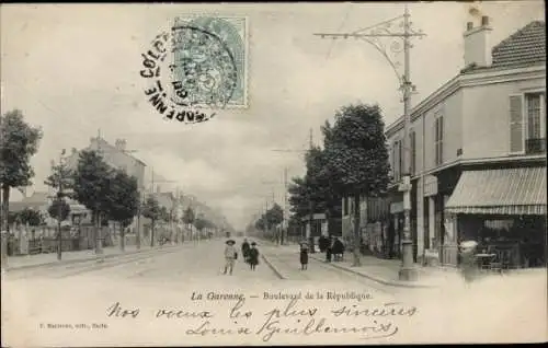 Ak La Garenne Hauts de Seine, Boulevard de la Republique