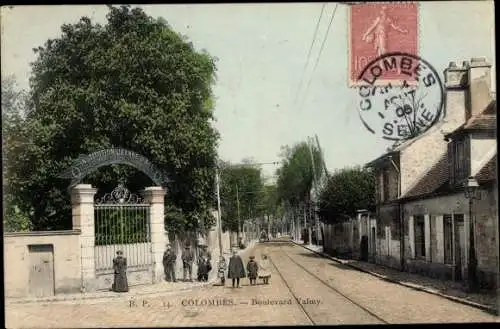 Ak Colombes Hauts de Seine, Boulevard Valmy