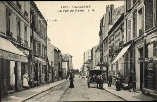 Ak Clamart Hauts de Seine, La rue de Paris