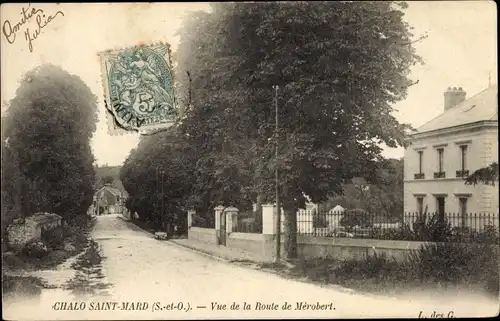 Ak Chalo Saint Mars Essonne, vue de la Route de Mérobert