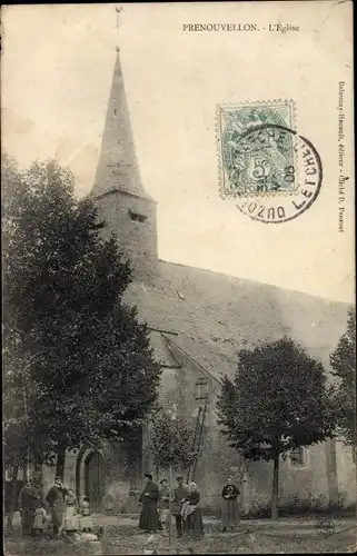 Ak Prénouvellon Loir et Cher, L'Église, vue générale