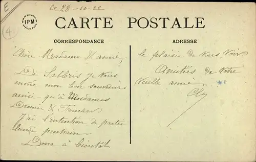 Ak Salbris Loir et Cher, La Poste, vue extérieure