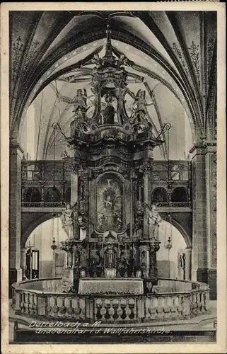 Ak Dettelbach am Main, Wallfahrtskirche, Gnadenaltar