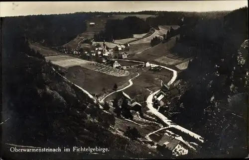 Ak Oberwarmensteinach Warmensteinach in Oberfranken, Fliegeraufnahme