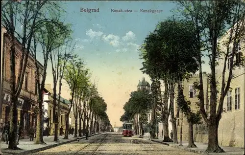 Ak Belgrad Beograd Serbien, Konakgasse