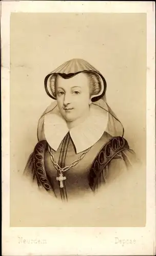 Carte de Visite Maria Stuart, Königin von Schottland und Frankreich