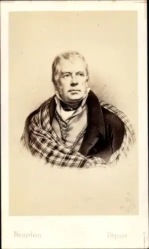 Carte de Visite Dichter Walter Scott