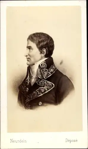 Carte de Visite Lucien Bonaparte, Bruder Napoleon I.