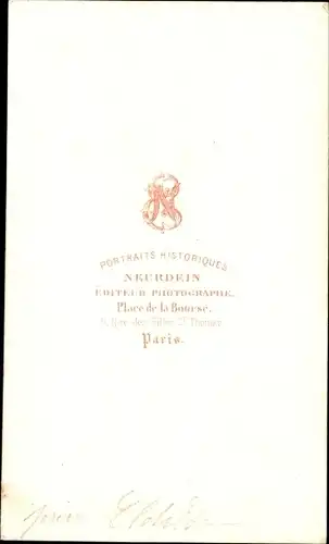 Carte de Visite Maria Clotilde di Savoia