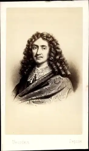 Carte de Visite Schriftsteller und Schauspieler Molière