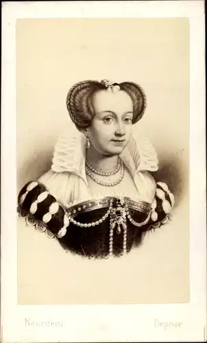 Carte de Visite Margarete von Valois, Königin von Frankreich