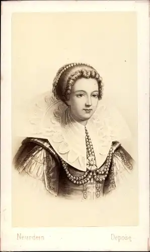 Carte de Visite Catherine-Henriette Comtesse d´Entragues, Marquise de Verneuil