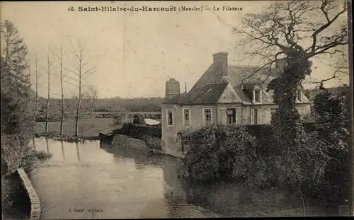 Ak Saint-Hilaire-du-Harcouët Manche, La Filature