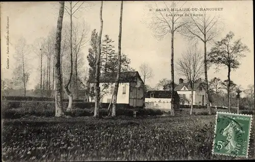 Ak St Hilaire du Harcouet Manche, Les rivee de L'Airon