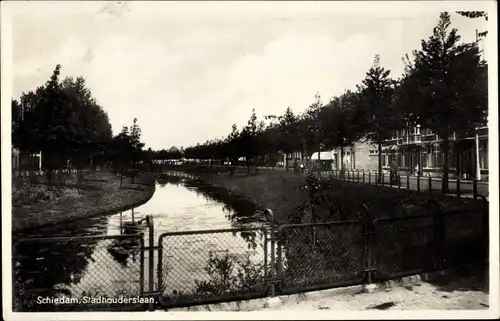 Ak Schiedam Südholland, Stadhouderslaan