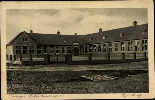 Ak Rijnsburg Südholland, Koningin Wilhelminaschool