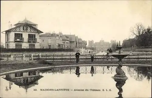 Ak Maisons Laffitte Yvelines, Avenue du Chateau