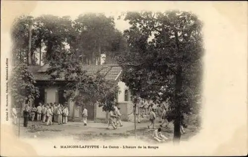 Ak Maisons Laffitte Yvelines, Le Camp, L'heure de la Soupe