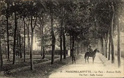 Ak Maisons Laffitte Yvelines, Le Parc, Avenue Bailly