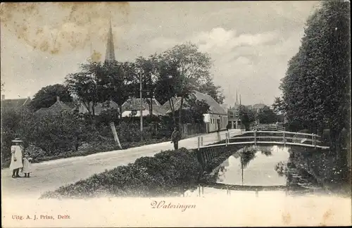 Ak Wateringen Südholland, Dorpsgezicht