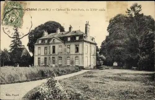 Ak Jouy le Châtel Seine et Marne, Château du Petit Paris, Chapelle