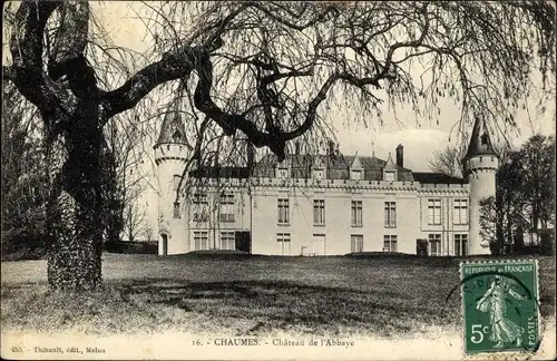 Ak Chaumes en Brie Seine et Marne, Château de l'Abbaye