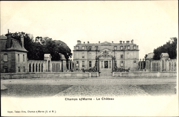 Ak Champs Sur Marne Seine Et Marne Chateau Nr 2705524 Oldthing Ansichtskarten Benelux