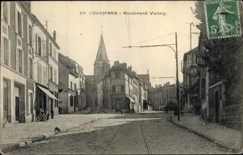 Ak Colombes Hauts de Seine, Boulevard Valmy