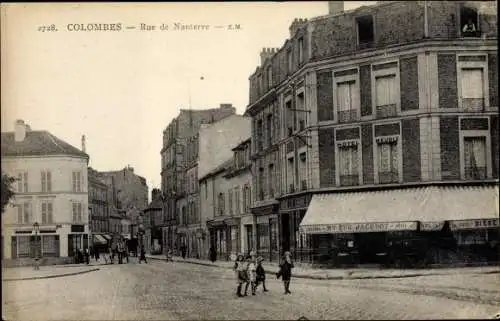Ak Colombes Hauts de Seine, Rue de Nanterre