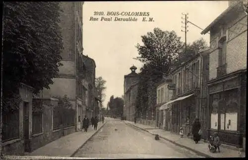 Ak Bois Colombes Hauts de Seine, Rue Paul Deroulede