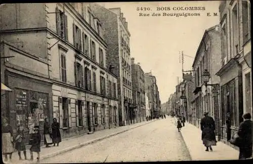 Ak Bois Colombes Hauts de Seine, Rue des Bourguignons