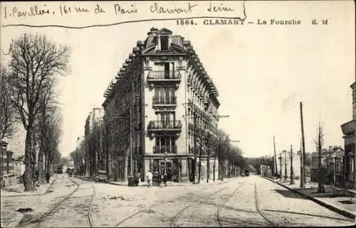 Ak Clamart Hauts de Seine, La Fourche