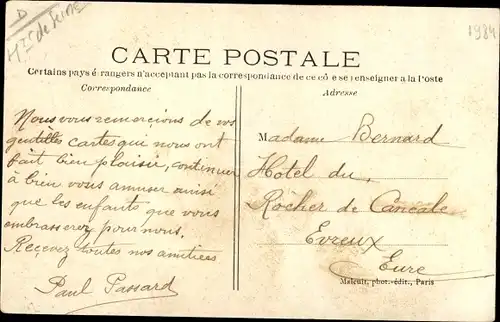 Ak Becon les Bruyeres Hauts de Seine, Rue de Becon et Rue Carpeaux