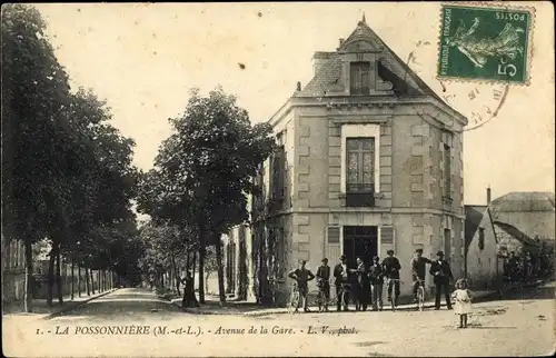 Ak La Possonnière Maine-et-Loire, Avenue de la Gare