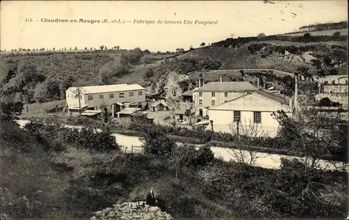 Ak Chateauneuf sur Sarthe Maine-et-Loire, Fabrique de tarares Elie Pouplard