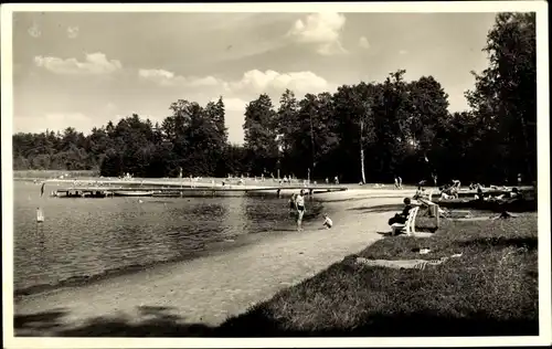 Ak Aulendorf in Württemberg, Strandbad Steegersee