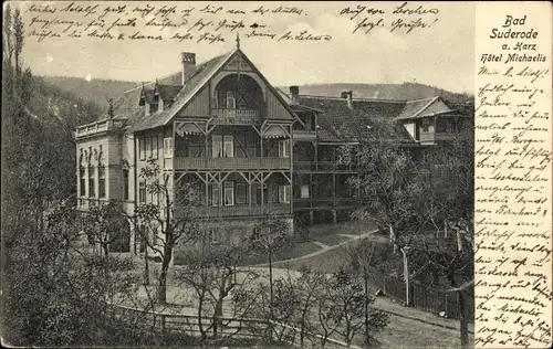 Ak Bad Suderode Quedlinburg im Harz, Hotel Michaelis