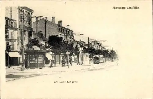 Ak Maisons Laffitte Yvelines, L'Avenue Longueil