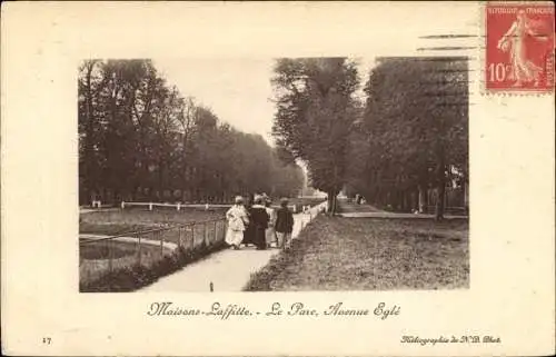 Ak Maisons Laffitte Yvelines, Le Parc, Avenue Egle