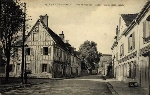 Ak Petit Andely Eure, Rue St Jacques. Vieille Maison