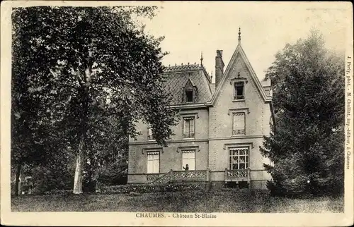 Ak Chaumes en Brie Seine et Marne, Château St. Blaise