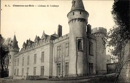 Ak Chaumes en Brie Seine et Marne, Château de l'Abbaye