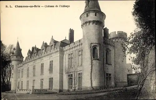 Ak Chaumes en Brie Seine et Marne, Château de l'Abbaye