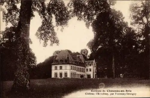 Ak Chaumes en Brie Seine et Marne, Château d'Ecoubray, par Fontenay Tresigny