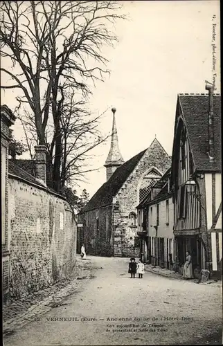 Ak Verneuil sur Avre Eure, Ancienne Église de l'Hôtel Dieu